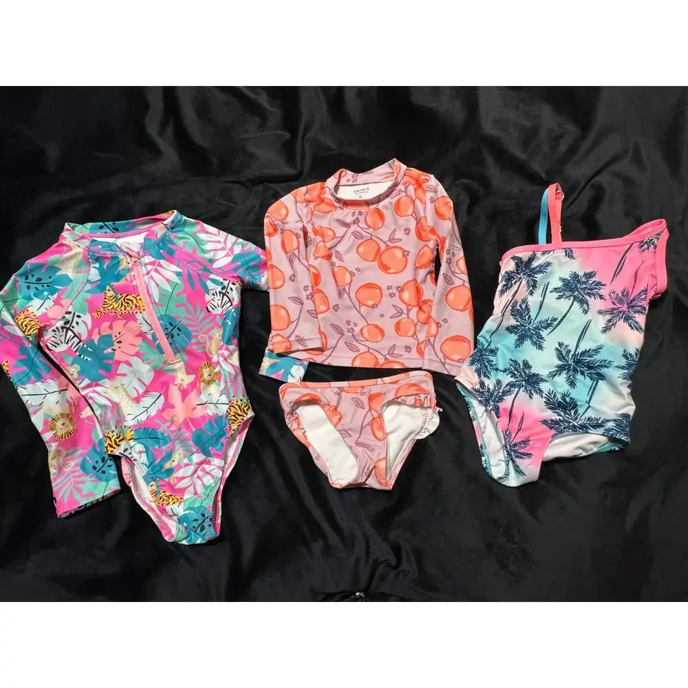 LL Bean, Wonder Nation, Carter's Swim Suit Rash Guard LOT 4T